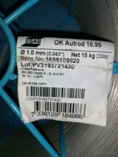 Prodám svařovací drát - nerez Esab OK AUTROD 16.95 1,0