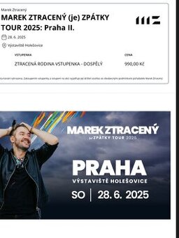 Marek Ztracený Zpátky Tour 2025