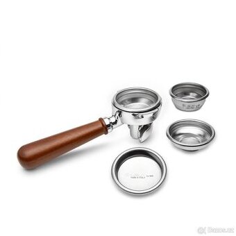 Lelit Wood Line páka s dvouvýpustí (2 cup portafilter), 58mm