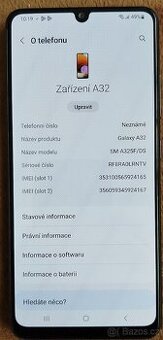 Mobilní telefon Samsung A32, 4/128GB, jako nový