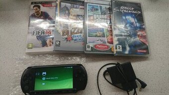 PSP + 4 hry