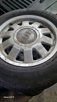 ORIG ALU AUDI A4,5X112 - 195/65/15 H ET 45 LETNÍ Č - 23