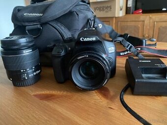 Canon EOS 1300D + 50mm f/1.8 + brašna – super stav