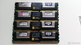 FBDIMM 4GB CL5 DDR2 buffered ECC dual rank RAM moduly