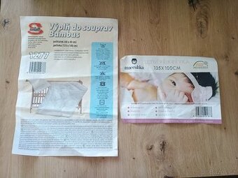 2x peřinka a polštářek do postýlky Scarlett a Maceshka