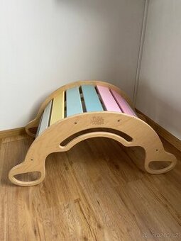 Montessori duhová houpačka 5in1 natur