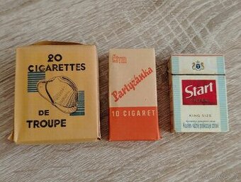 Prodám sběratelské cigarety a zapalovač Start