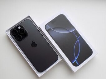 APPLE iPhone 16 Pro 128GB Černý Titan - ZÁRUKA - NEPOUŽIT