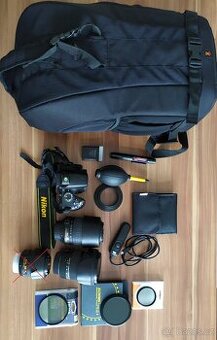 Nikon D3200+Sigma 17-50 f2,8 OS+Nikon 55-200 f4-5,6 VR+kit