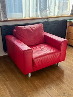 Kožené křeslo od firmy Hülsta - TOP stav