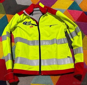 SOFTSHELL PROFI PÁNSKÁ REFLEXNÍ PRACOVNÍ BUNDA  NEPROMOKAVÁ