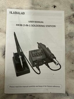 (610) Pájecí stanice 2v1 HX36 – páječka + horkovzduch