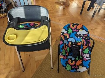 Rostoucí dětská židlička s houpátkem Kinderkraft