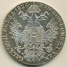 František I.  1 Tolar konvenční  1824 E