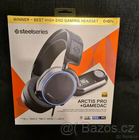 SteelSeries Arctis Pro,černá + GameDAC, NOVÝ LUXUSNÍ headset