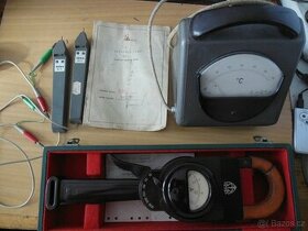 Ručičkový teploměr, Klešťový ampérmetr, kufřík, log sondu