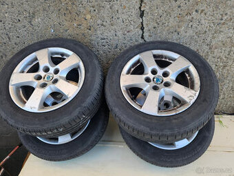 14" alu orig.Škoda Fabia(5x100,ET 43,6J)s pneu Hankook