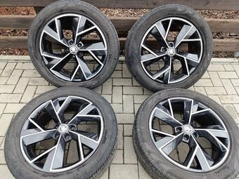 ORIGINAL ALU KOLA ŠKODA KODIAQ R 19 TRIGLAV ČERNO-LEŠTĚNÉ