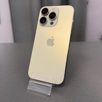 iPhone 14 Pro 128GB gold, 100% baterie, 12 měsíců záruka