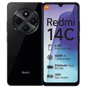 Xiaomi Redmi 14C 4GB RAM/128 GB HD. Nový. Téměř plná záruka.