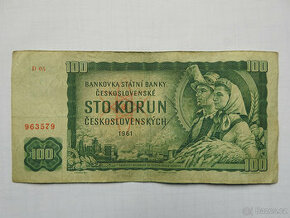 100 kčs série D 05 1961