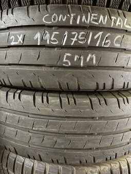 2 x letní zátěžové pneu 195/75/16C