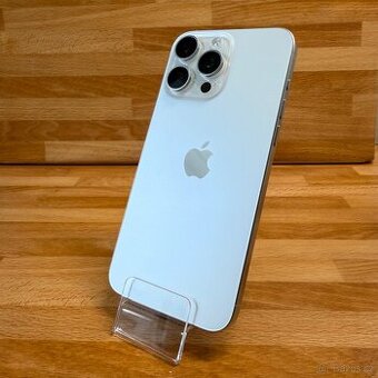 iPhone 15 Pro Max 256GB, bílý, eSIM (12 měsíců záruka)
