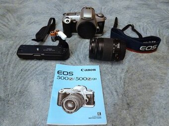 Fotoaparát Canon EOS 500N s příslušenstvím