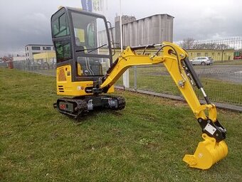 kabinový bagr, minibagr, bagr s kabinou, motor Kubota