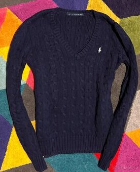 RALPH LAUREN  BAVLNĚNÝ SILNÝ SLIM DÁMSKÝ SVETR M 40_42 top