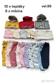 Tepláky a mikiny vel.86
