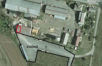 Pronájem asfaltová plocha, kancelář