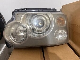 Range Rover L322 facelift 2006-2009 levý přední světlomet