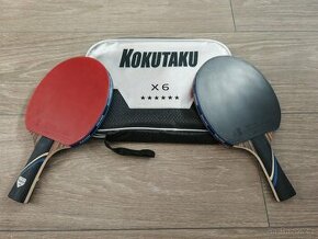 Pingpong pálky na stolní tenis 2ks SET Kokutaku x6 - NOVÉ