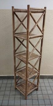 Starší kvalitní Bambusový regál 152x35x35 cm. Cena za kus. - 1