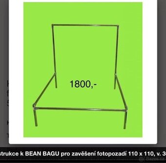 Konstrukce k beanbagu