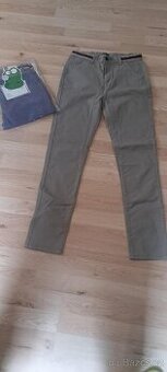 Chlapecké chino kalhoty Tchibo - vel. 146/152 - 2 ks