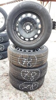 Sada 4 kol na Škoda Octavia III, 205/55 R16 91V Pneu Contine