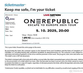 ONEREPUBLIC - Escape to Europe 2025
