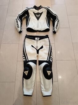 Dainese Stripes-Dámská Pánská kožená moto kombinéza, dvoudíl