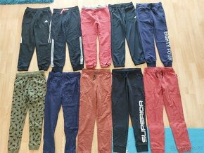 Tepláky, tepláčky 140 a 146, některé nové