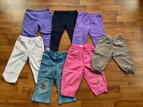 Džíny, kalhoty a tepláčky pro holčičku - vel. 86