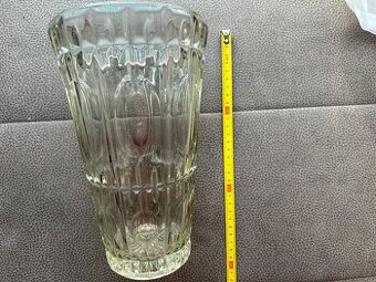 Váza retro sklo  čiré