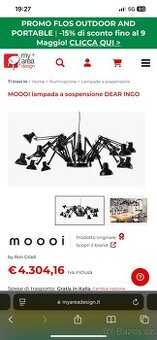 Lustr závěsná lampa SPIDER PAVOUK