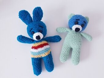 HÁČKOVANÉ HRAČKY • ZAJÍČEK • MEDVÍDEK - 1