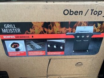 Plynový gril se 3 hořáky a 3 varnými zónami nový PC 6.000 Kč