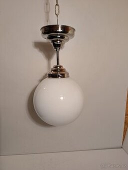 1x stropnice, nikl mosaz, lustr, velká opálová koule, až 4ks