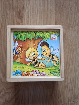 Dřevěné kostky Včelka Mája