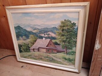 Obraz ze 60. let, signován