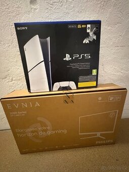 Prodám PS5 a herní monitor Philips Evnia